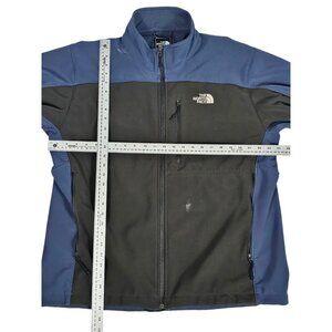 The North Face Jacket XL Blue Black Soft shell Full Zip Apex Men